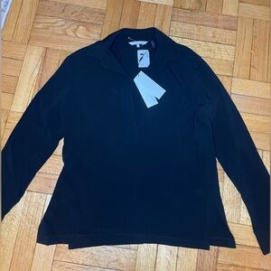 Helmut Lang black long sleeve top NWT